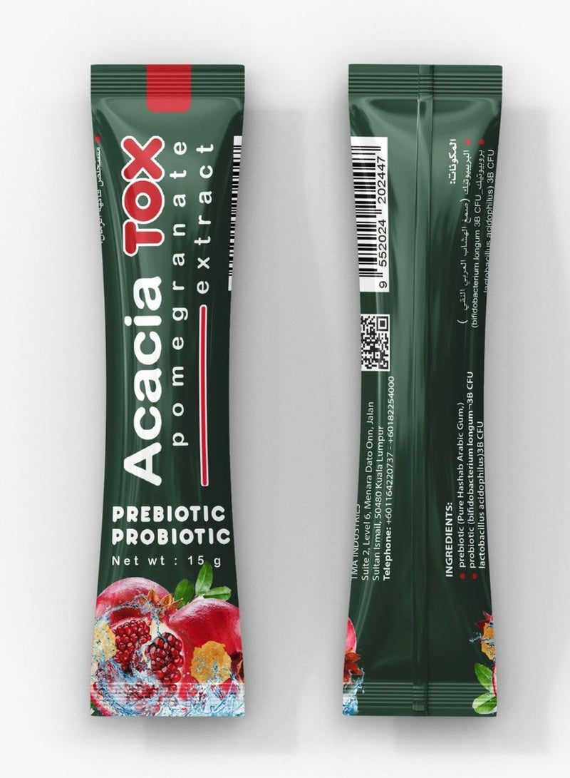 Biovida Biovida Acacia TOX - Prebiotics & Probiotics - 20 Sachets  Pomegranate  - Image 2