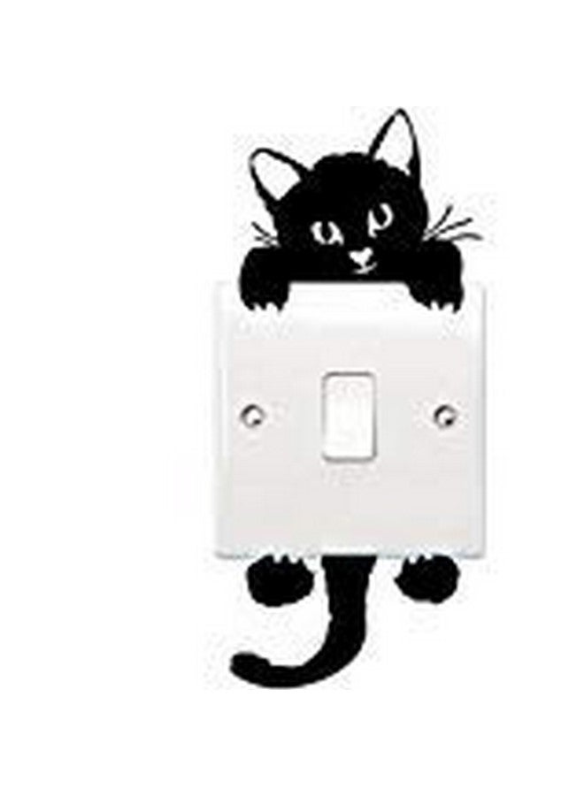 Honbay Cat Removable Wall Stickers Light Switch Decor Decals Art Mural Baby Nursery Room 12 Sets