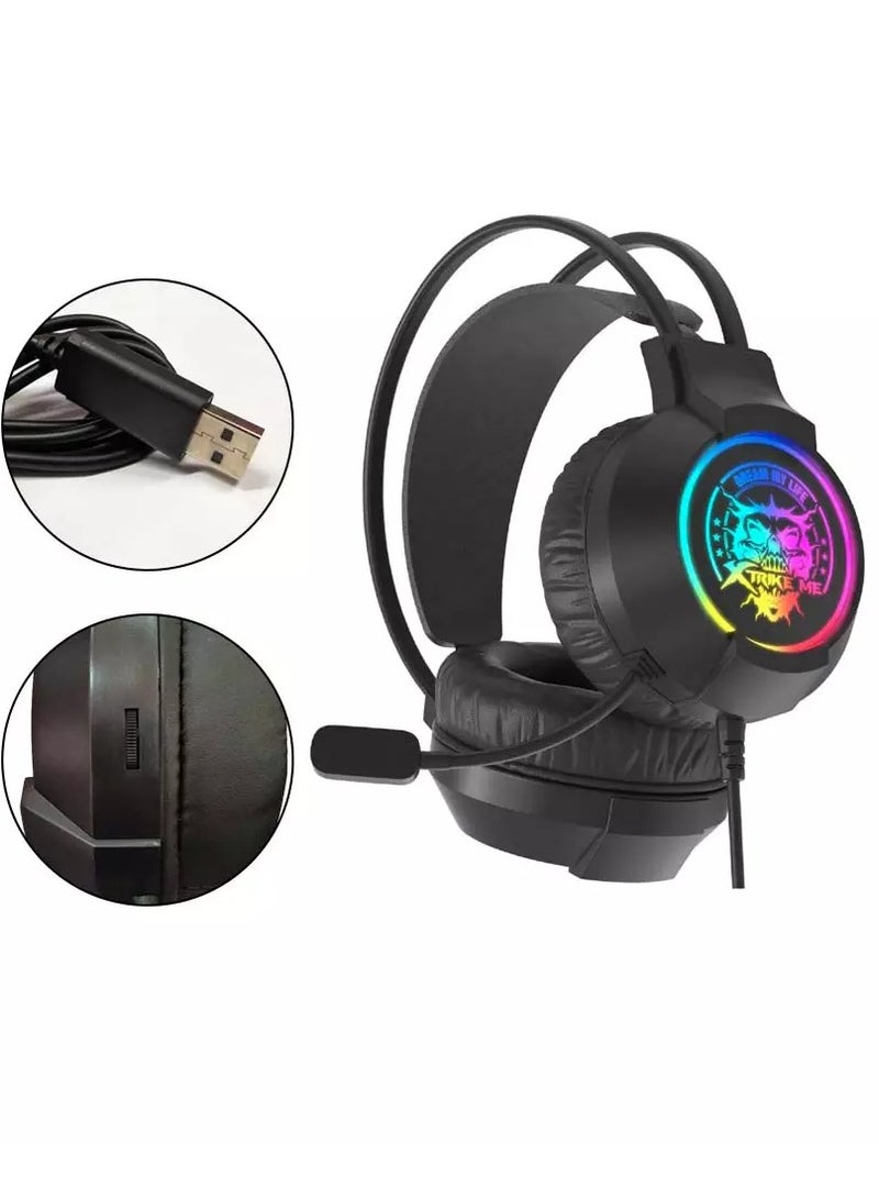 سماعة ألعاب GH416 USB RGB - صوت محيطي 7.1