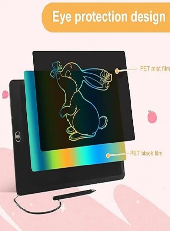 16 Inch LCD Writing Tablet for Kids, Colorful Drawing Board for Kids, Erasable and Reusable Electronic Drawing Board, LCD Drawing Tablet for Toddlers - Black - Image 5