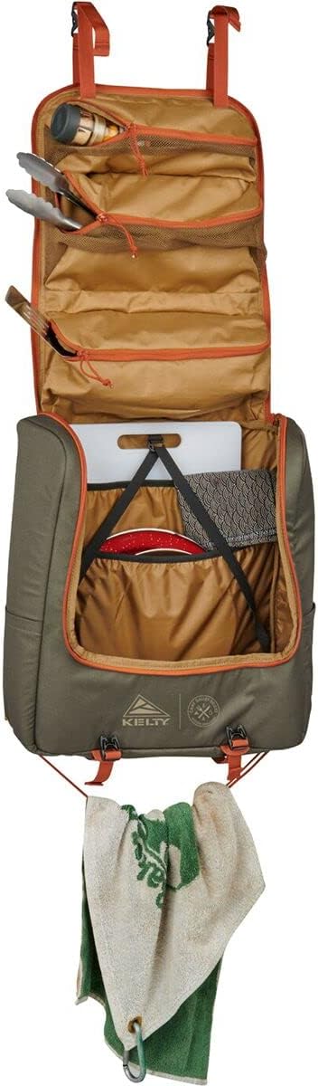 Kelty Kelty Camp Galley Deluxe  Camp Kitchen Organization Kit Deep Pockets Paper Towel Holder Zippered Compartments for Outdoor Cooking Essentials  - Image 5