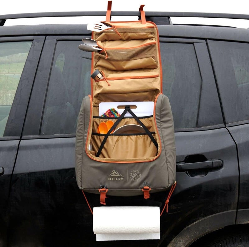 Kelty Kelty Camp Galley Deluxe  Camp Kitchen Organization Kit Deep Pockets Paper Towel Holder Zippered Compartments for Outdoor Cooking Essentials  - Image 4