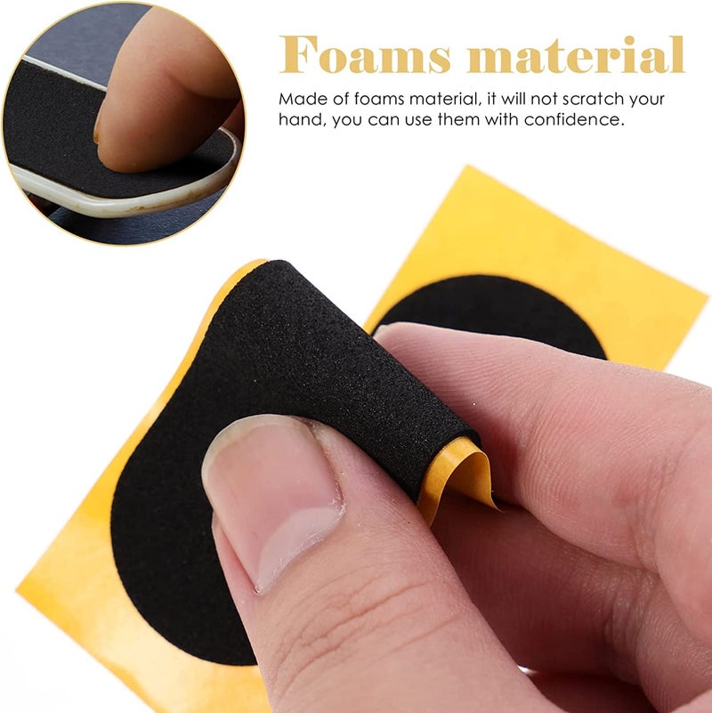 WINDIR 24pcs Grip Tape for Fingerboards,Precut 28×100mm Pro Finger Toys Foam Grip Tape, Professional Black Wooden MiNi Skateboards (24pcs Precut) - Image 4