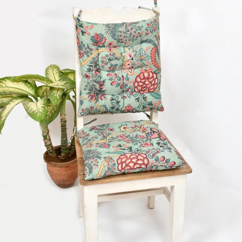 Welfic Chair Pad Seat Cushion Indoor Outdoor Dining Home Office Garden Decor Set of 2 - Image 2
