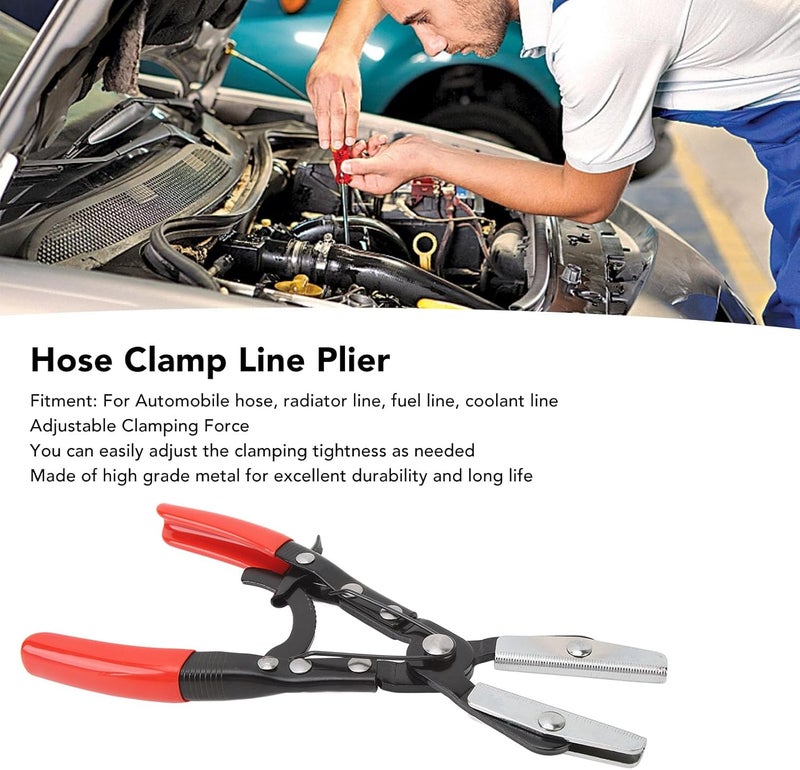 Pipe Tube Pinch Plier, Hose Clamp Line Plier Adjustable Anti Slip Handle Hose Pinch Off Plier For Automobile Hose Radiator Line Coolant Line (10in/25.4cm) - Image 4