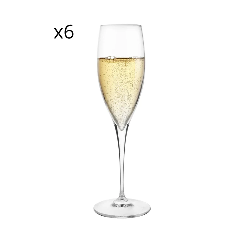 سيمبلي كيتشن Set Of 6 Champagne Flutes 26 Cl