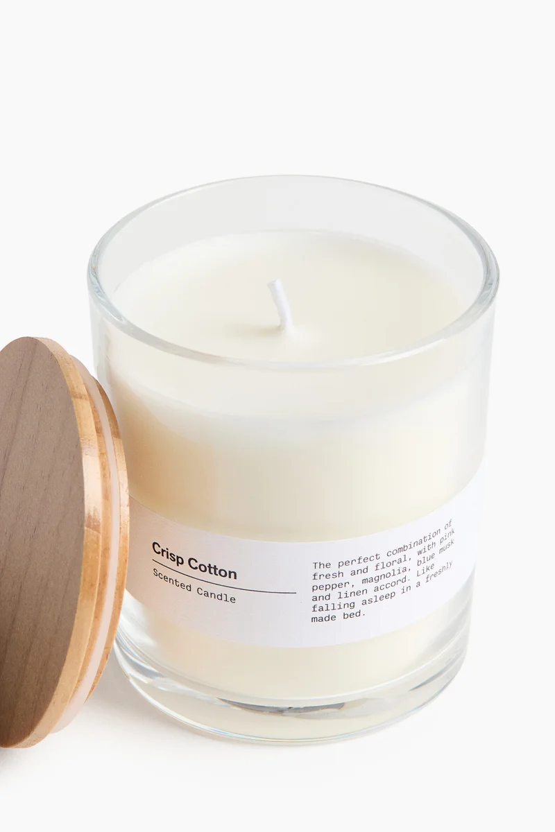 H&M Wood-lid scented candle