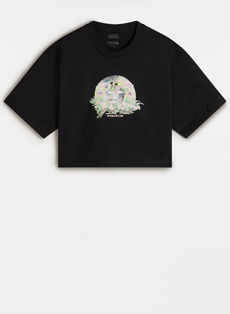 VANS Kids Birdsong Relaxed Fit Cropped T-Shirt