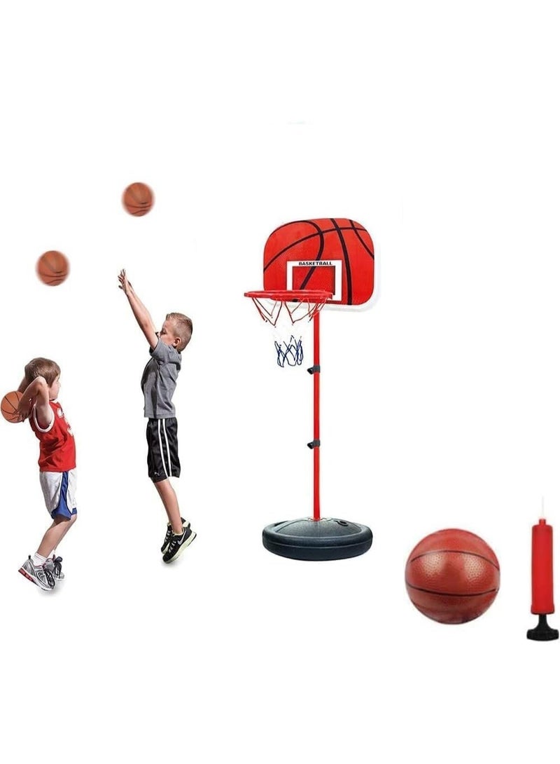 JscubeR Kids Basketball Board with Stand – Indoor & Outdoor Game Hoop Set (Adjustable) - Image 1