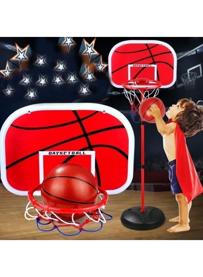 JscubeR Kids Basketball Board with Stand – Indoor & Outdoor Game Hoop Set (Adjustable) - Image 4
