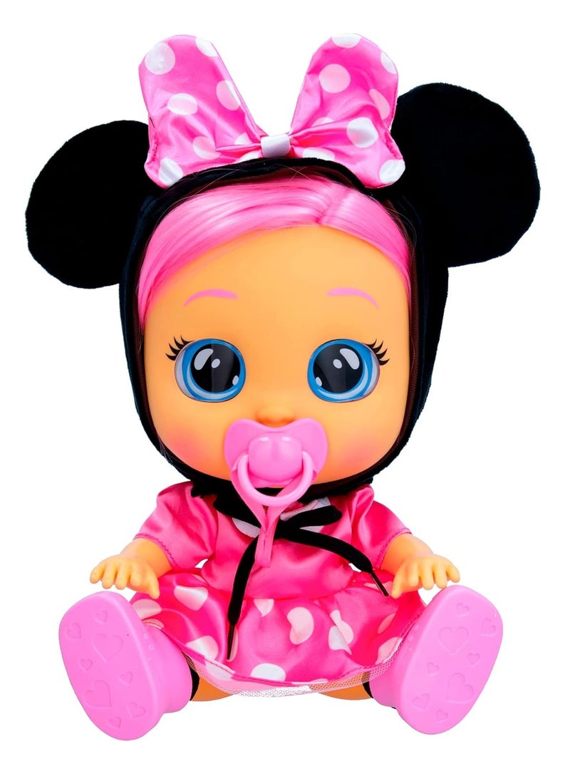 CRY BABIES - Dressy Minnie | Interactive Doll that Cries real Tears with Hair to Style, Clothes to Wear and Accessories to Play - Toy and Gift for Boys and Girls - Image 1