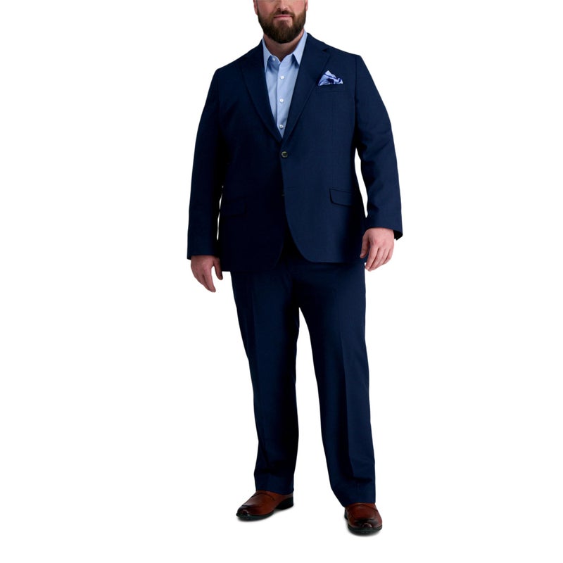 Haggar Men's Big and Tall Premium Tailored Fit Suit Separate, Blue BT-Pant, 44W x 30L - Image 1