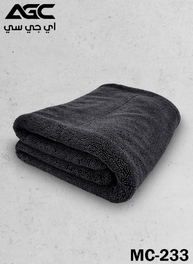 Agc Microfiber Car Drying Towel 40x60cm Dual Side High Absorbency Quick Dry Lint Free Cleaning Cloth for Car Wash Dry Wax Polish Detailing Glass Kitchen Bathroom Office Motorcycle RV Golf Cart Reusable Machine Washable Multi Purpose Heavy Duty - Image 1