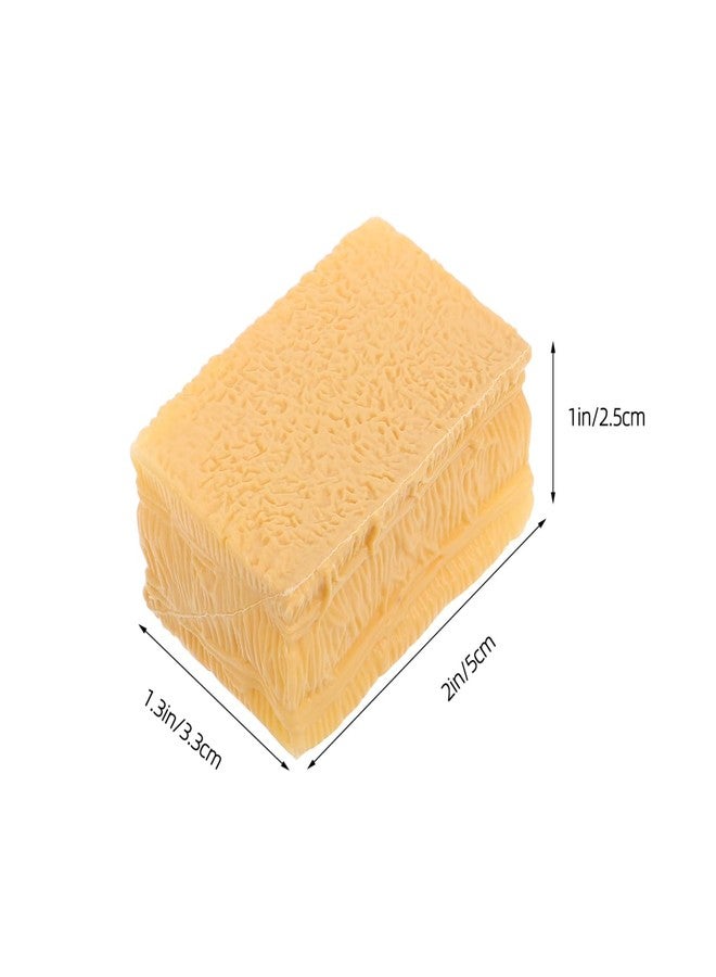 VICASKY 50-Pcs Miniature Hay Bales Set - Realistic Fake Hay Square Bales for Farm & Micro Landscape Diorama, Dollhouse Decor, Train Scenery, and DIY Craft Projects (Tan) - Image 5