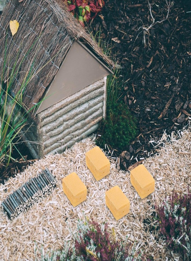 VICASKY 50-Pcs Miniature Hay Bales Set - Realistic Fake Hay Square Bales for Farm & Micro Landscape Diorama, Dollhouse Decor, Train Scenery, and DIY Craft Projects (Tan) - Image 3