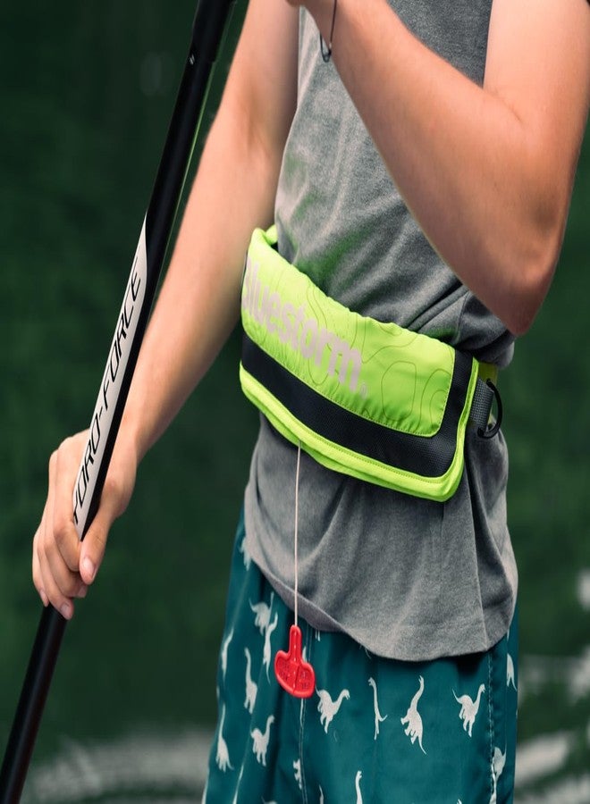BLUESTORM Cirro 16 Manual Inflatable Belt Pack for Adults | US Coast Guard (USCG) Approved Life Jacket Waist Belt PFD for SUP Paddleboarding, Fishing & Kayaking (Teal) - Image 5