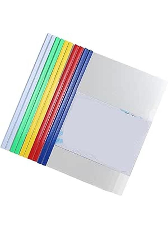 Transparent A4 Sliding Bar Report Covers 20 Pcs Document Folder Organizer - Image 1