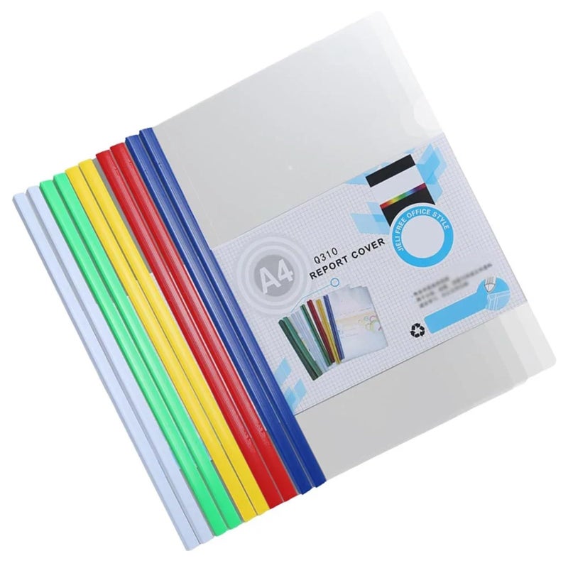 Transparent A4 Sliding Bar Report Covers 20 Pcs Document Folder Organizer - Image 5