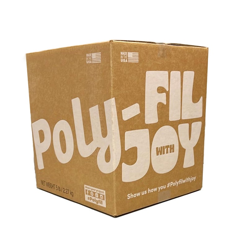 Fairfield The Original Poly-Fil, Premium Polyester Fiber Fill, Soft Pillow Stuffing, Stuffing for Stuffed Animals, Toys, Cloud Decorations, and More, Machine-Washable Poly-Fil Fiber Fill, 5 lb Box - Image 1