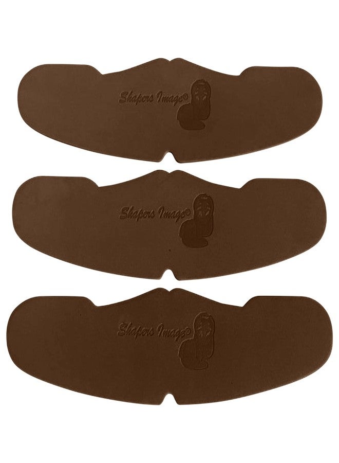 Shapers Image 3 pcs Baseball Crown Shaper Inserts for Low Profile Fitted & Snapback Caps, Washable Reusable Sports Hat Liner Brown One Size - Image 2