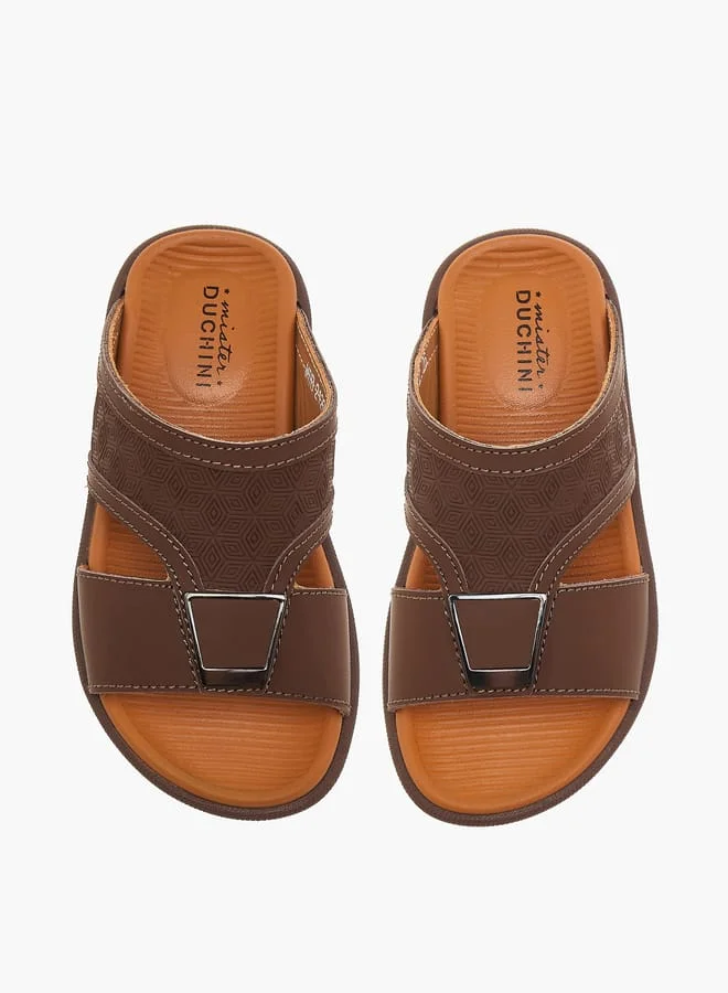 دوتشيني Boys Al Waha Textured Slip-On Arabic Sandals Ramadan Collection