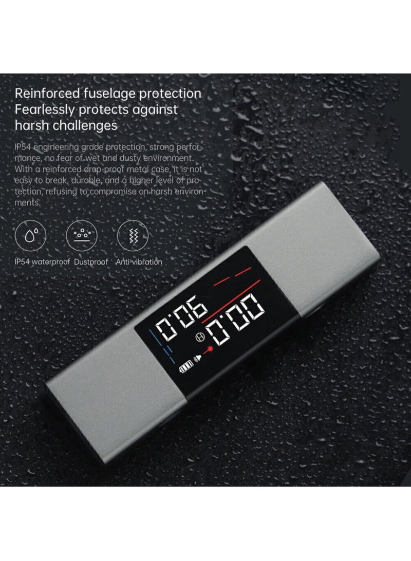 DUKA Dual Laser Protractor Digital Inclinometer Gauge with Rotatable Holder, Angle Measure Ruler with Bi-Directional Marking, Real Time Laser Level Angle Meter with Type-C Charging and Double LED Screen - Image 2