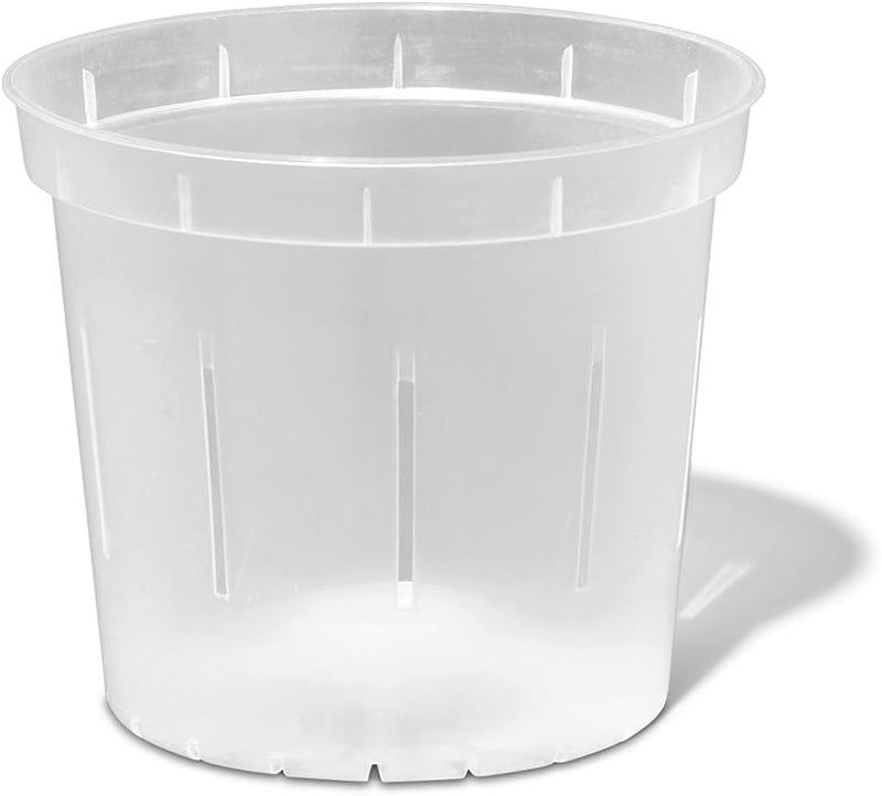 rePotme 4 inch Orchid Pot 3 Pack - Slotted Orchid Pots with Holes for Repotting (Crystal Clear) - Image 1