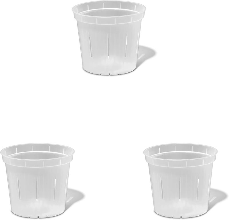 rePotme 4 inch Orchid Pot 3 Pack - Slotted Orchid Pots with Holes for Repotting (Crystal Clear) - Image 2