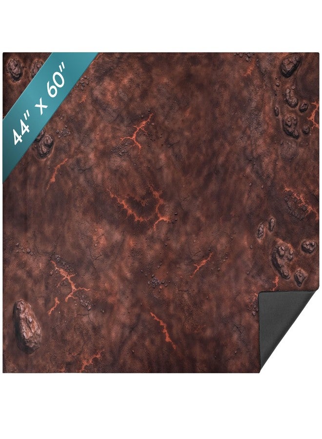 Feltectors Warzone Battle Mat 44 x 60 in Ruined Urban Zone & Volcanic Wasteland Terrain for Warhammer 40K, Kill Team, Tabletop Wargames Durable, Flat-Laying, Portable (Volcanic Wasteland) - Image 1