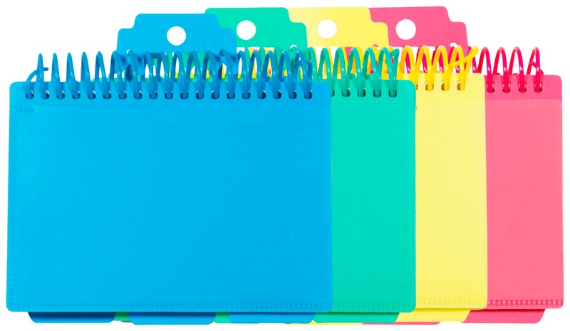 C-Line Spiral Bound Index Card Notebook with Tabs, Includes 60 Ruled 3 x 5 Inch Index Cards, 1 Notebook, Color May Vary (48750) - Image 1