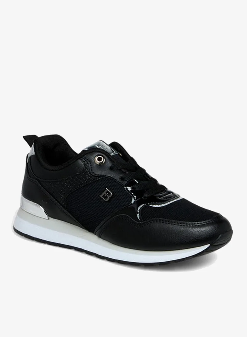 Flora Bella By Shoexpress Flora Bella Panelled Lace-Up Sneakers With Pull Tab