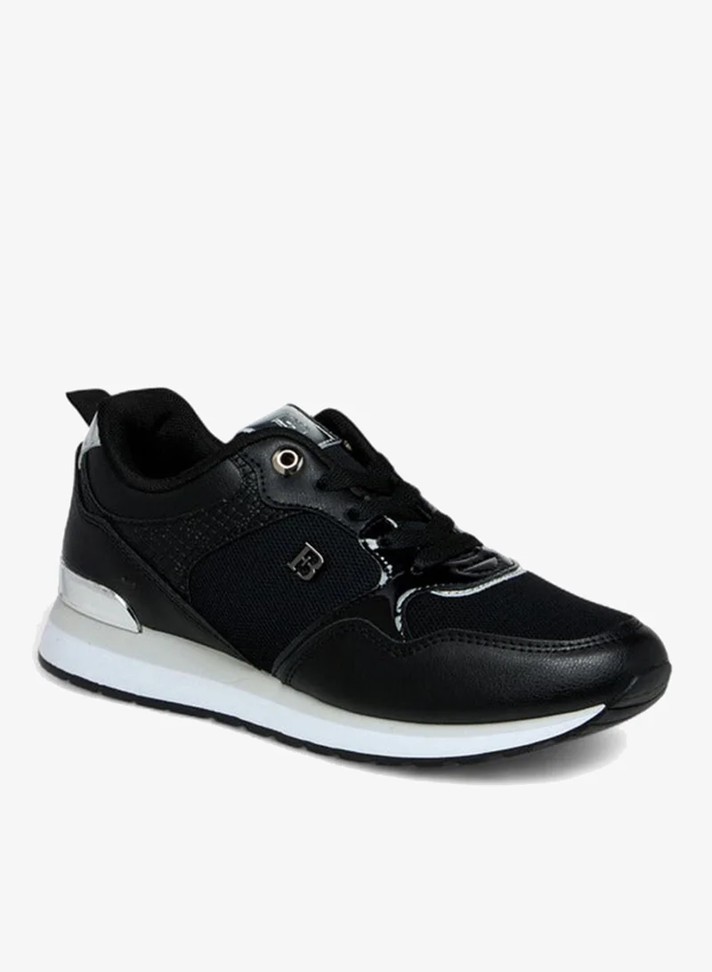 Flora Bella By Shoexpress Flora Bella Panelled Lace-Up Sneakers With Pull Tab