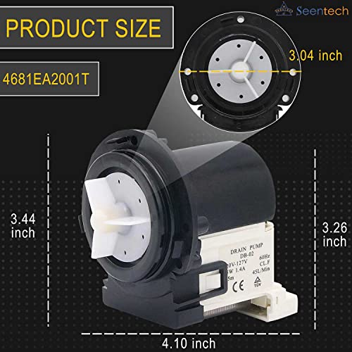 Seentech 4681EA2001T Washer Drain Pump Motor Exact Fit for Kenmore & LG washer drain pump by Seentech - Replaces Part Numbers AP5328388, 2003273, 4681EA2001D, 4681EA2001N, 4681EA1007G and More - Image 5