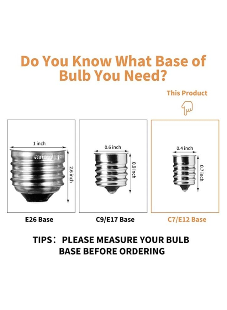 SYOSI G40 Led Replacement Light Bulbs, E12 Screw Base Shatterproof LED Globe Bulbs Light for Outdoor String Lights, Warm White, 2200K Light Bulbs for Indoor Outdoor Patio Decor (25Pcs) - Image 2