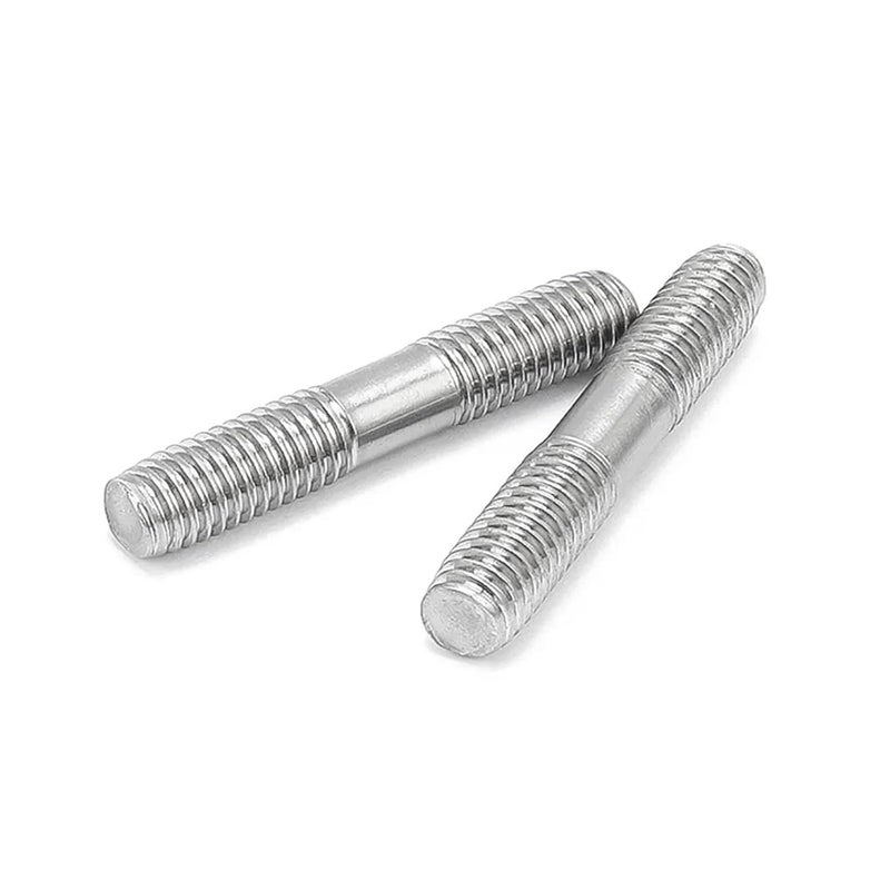 Double Ended Threaded Rod M10 140mm 2pcs 316 Stainless Steel Industrial Bolts - Image 1