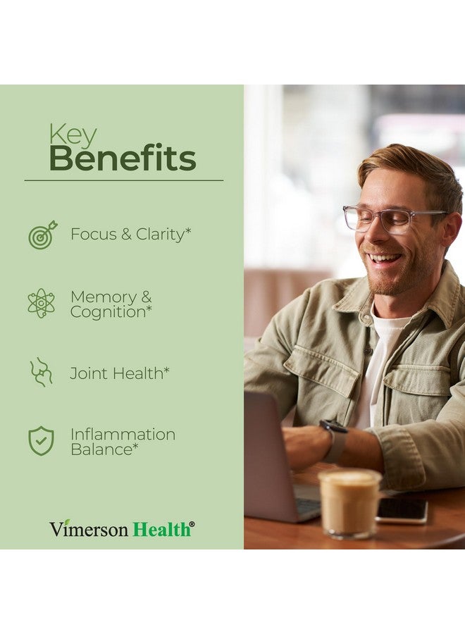 Vimerson Health Turmeric Curcumin with Black Pepper and Ginkgo Biloba supplements. Natural Turmeric Supplement with Organic Tumeric to aid Joint Health, Brain Clarity, Focus, Memory, and Concentration. Vegan. 60 Caps - Image 2