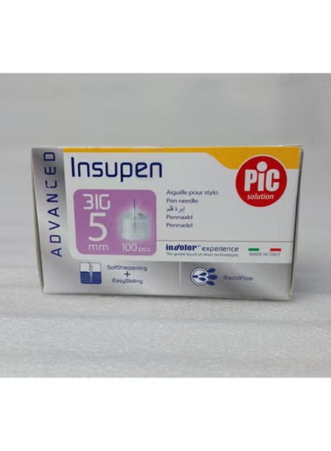 Pic Solution pic Advance Insulin Pen Tip, 5mm, 100 pieces - Image 4