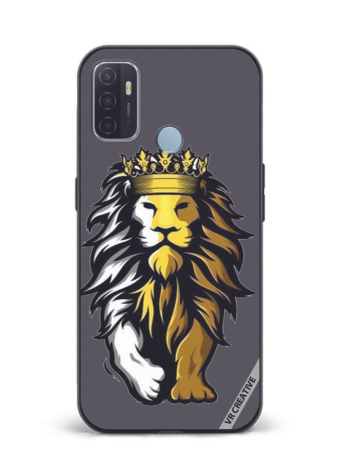 VR CREATIVE Protective Case Cover For Oppo A53 Lion Design Multicolour - Image 1