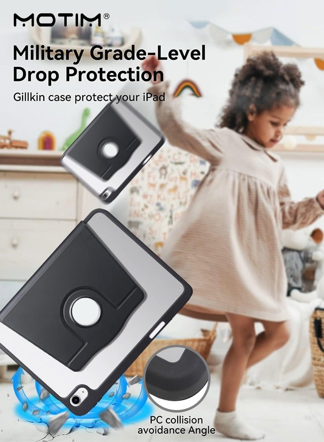 Motim Rotating Case for iPad 11th/10th Generation 10.9 Inch with Pencil Holder, 360 Degree Rotating Stand Flexible Back Cover, Auto Wake/Sleep - Image 5