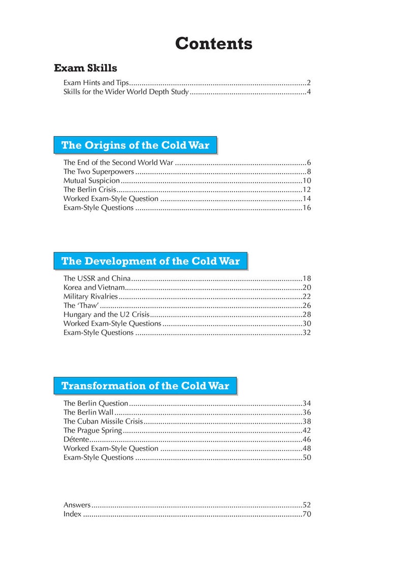 null - GCSE History AQA Topic Revision Guide - Conflict and Tension Between East and West, 1945-1972 - Image 1