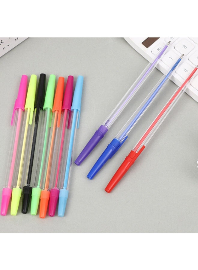 10 أقلام حبر جاف مزدوجة الرأس، رأس سميك 1.0 مم، لوازم مدرسية ولوازم سجلات القصاصات، كتابة سلسة، مقبض مريح، ألوان متنوعة، جسم شفاف - view 3