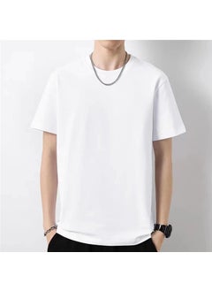 Casual Fashionable Mens Mountain Trendy Loose-Fit Short Sleeve Shorts Two-Piece Sport Suit Summer Special Offer Factory Outlet White short sleeves