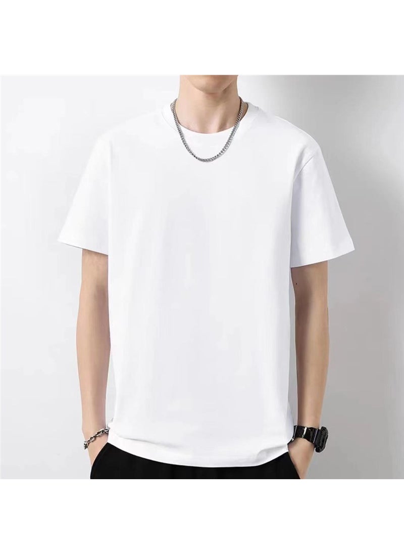 Generic - Casual Fashionable Mens Mountain Trendy Loose-Fit Short Sleeve Shorts Two-Piece Sport Suit Summer Special Offer Factory Outlet White short sleeves - Image 1