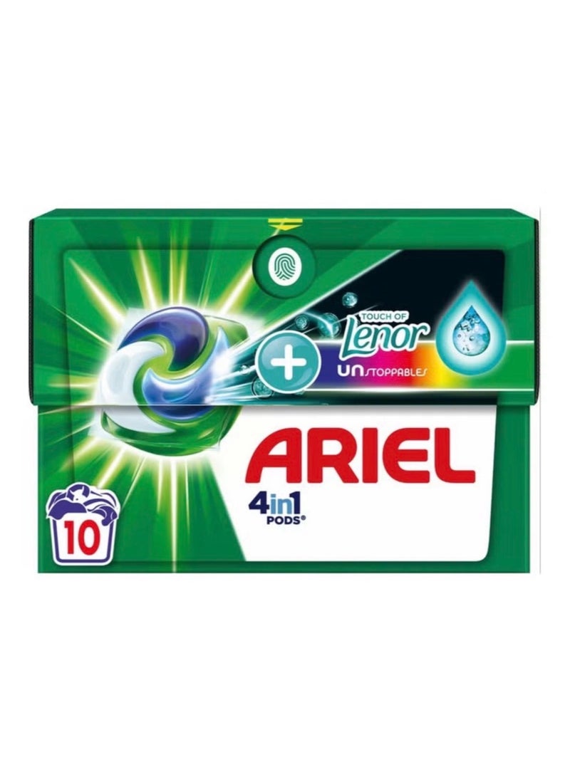 Ariel 4 in 1 Laundry Capsules - Color Protection - 10 Capsules - Image 1