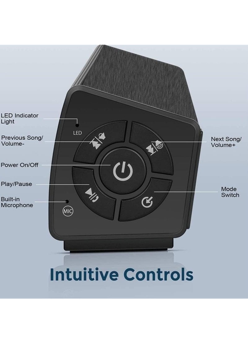 Computer Stereo, Computer Speakers 5.0 Speaker Powerful 3D Surround Soundbar TV Computer Speakers Stereo Portable Bookshelf Column Loudspeaker - Image 3