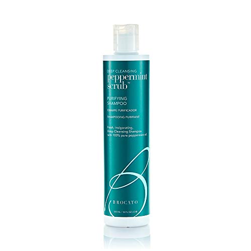 Brocato Peppermint Scrub Purifying Shampoo, Deep Cleansing, 10 Oz. | Fresh, Invigorating, & Lightweight with Pure Peppermint Oil | Ideal for Oily to Normal Hair Types | Sulfate & Paraben Free - Image 1