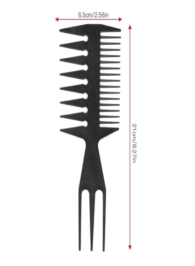 Walfront Art Tool Comb, Multi-function Double-sided Plastic Three-in-one Water Extension Painting Comb - Image 2