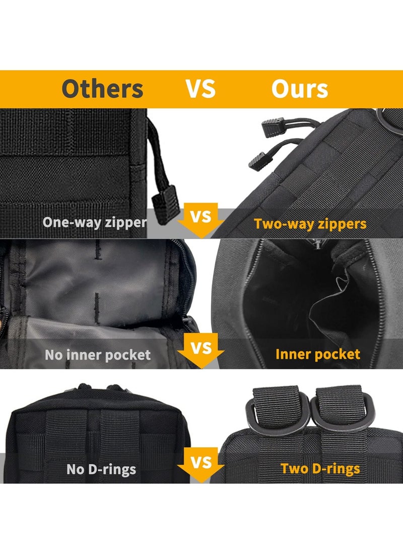 NIBEMINENT SYOSI 18 Pcs Molle Accessories, Tactical Accessories Kit D-Ring Locking Gear Clip Attachments Clips & Straps for 1 inch Webbing Strap Backpack (Green) - Image 2