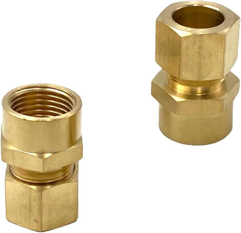 Bumugufu 2 قطع 1/2" FNPT × 5/8" OD أنابيب نحاسية ملائمة المحولات - Image 3