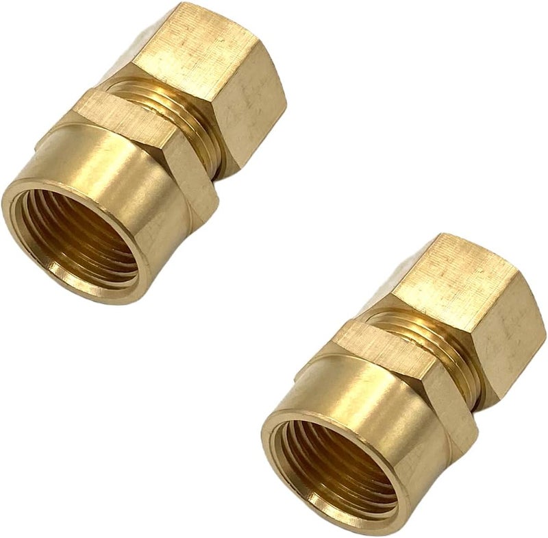 Bumugufu 2 قطع 1/2" FNPT × 5/8" OD أنابيب نحاسية ملائمة المحولات - Image 4